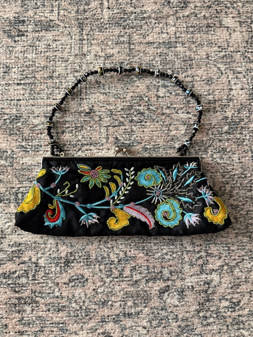 Vintage Chateau Beaded Clutch